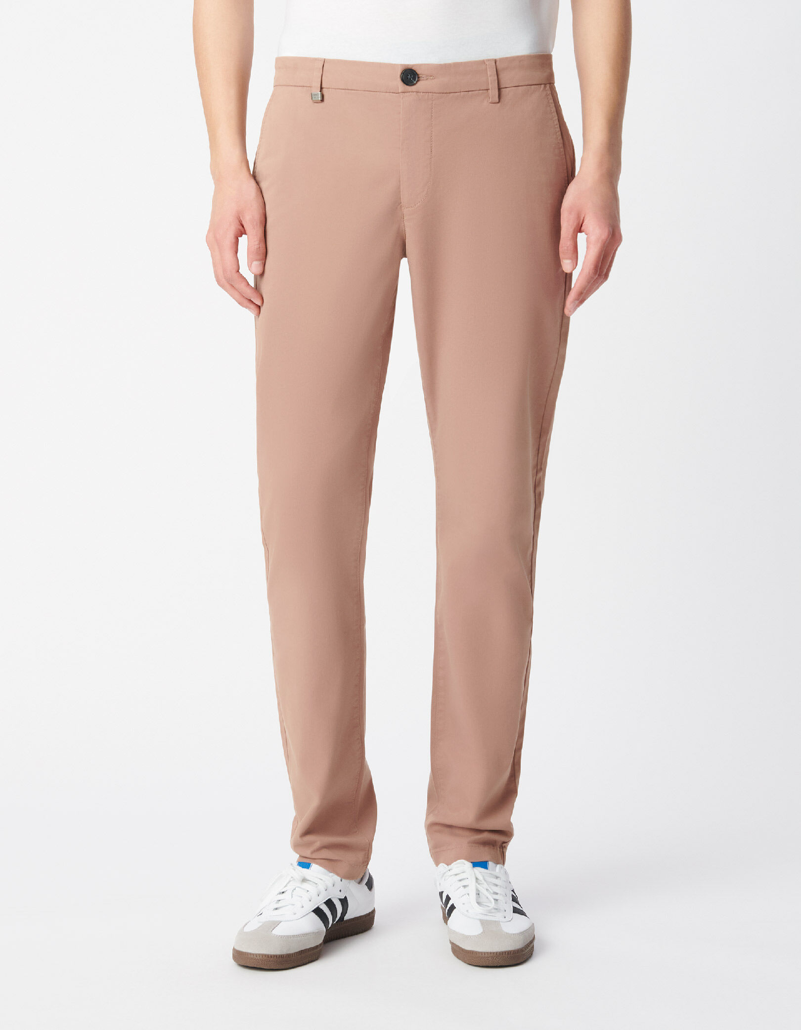 Pantalon chino slim taupe Homme