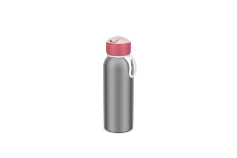 isoleerfles flip-up campus 350 ml - cool pink
