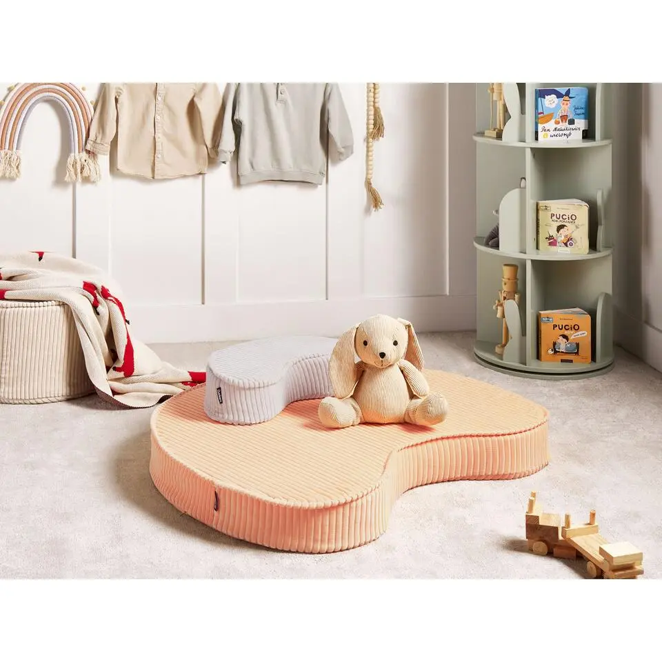 NILI - Vloerkussen - Perzik - Fluweel