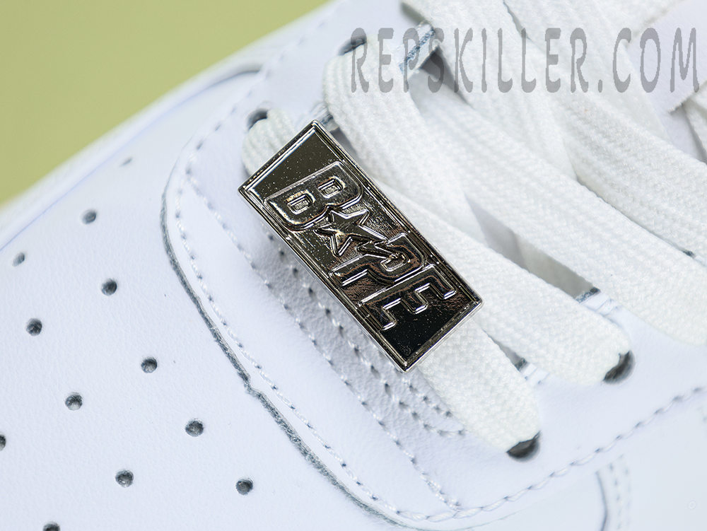 A BATHING APE BapeSta Suede White Low Sneakers