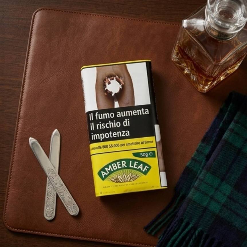 (New Arrive)Amber Leaf Hand Rolling Tobacco (Original) 50Gx5 Packs