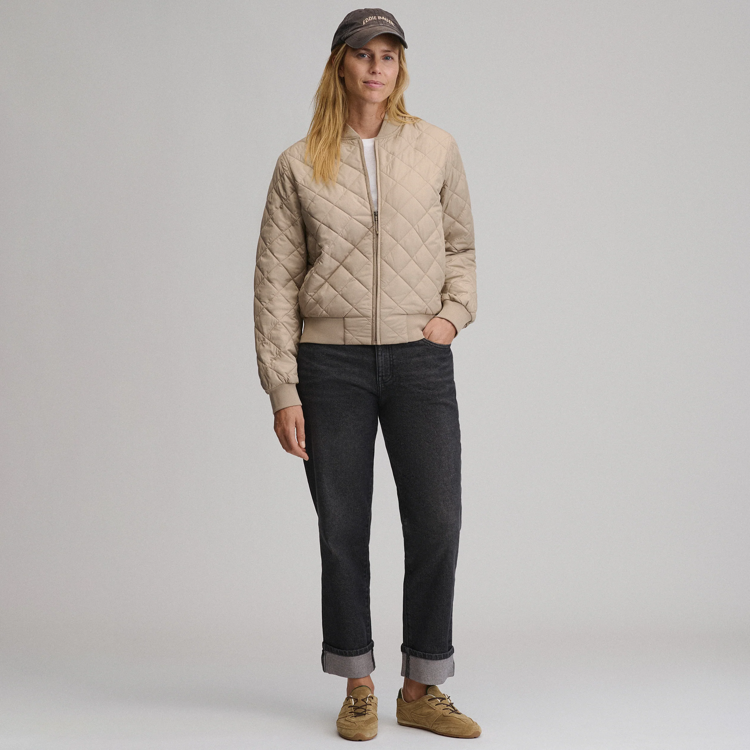 Women's Quilted Bomber