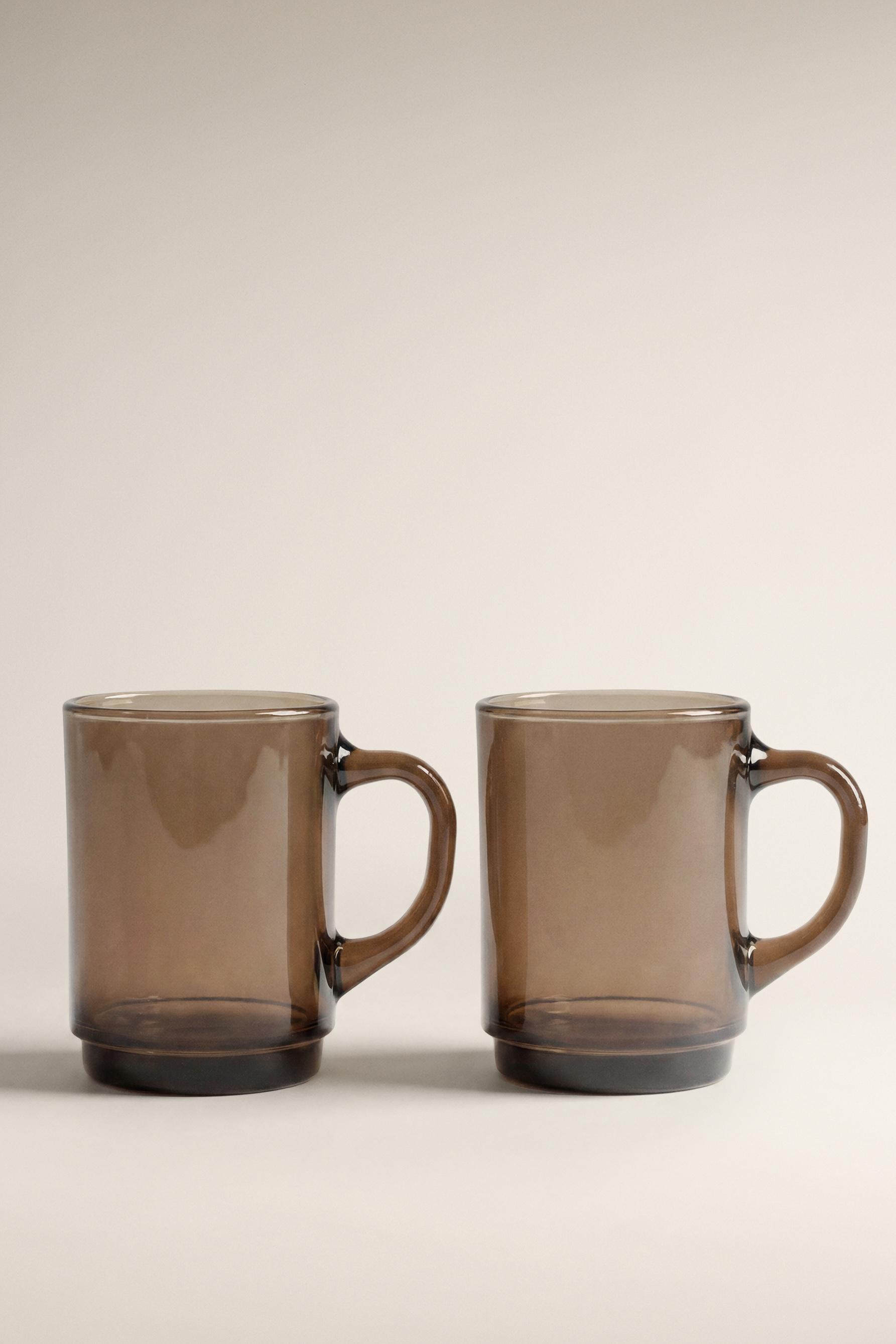 Taza Duralex® vidrio color marrón (Pack 2)