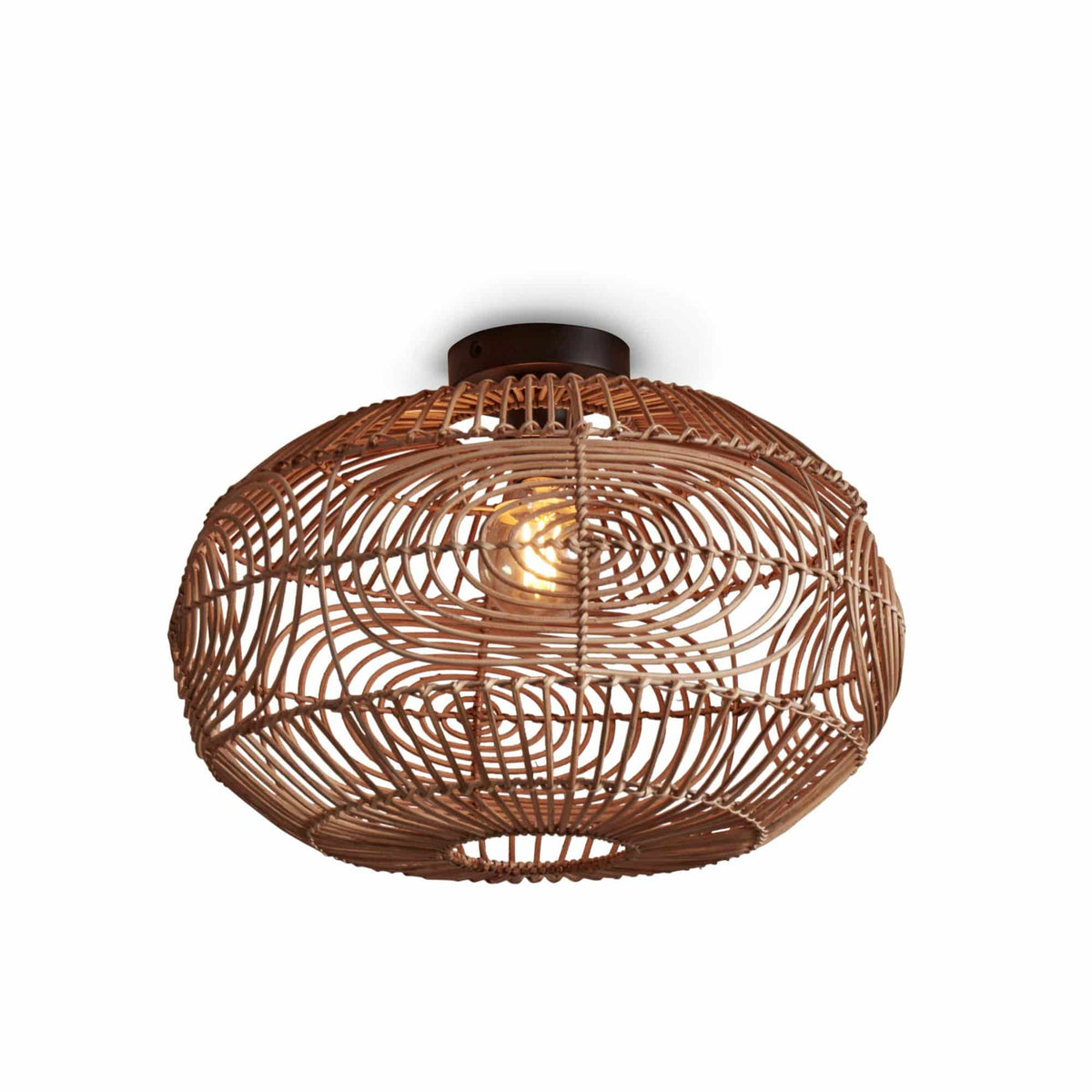 GOOD&MOJO plafonnière Madeira - bruin - Ø48cm