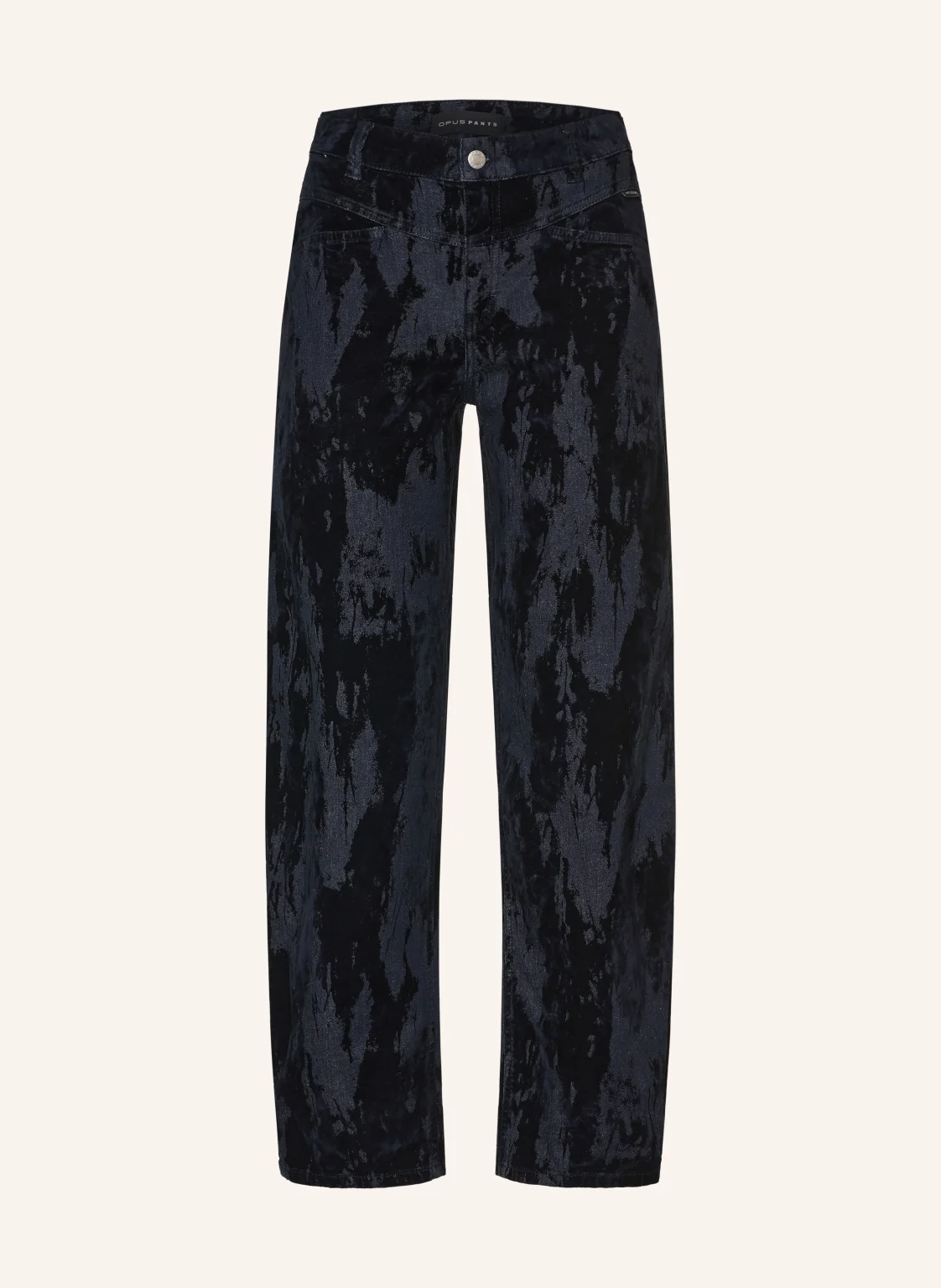 OPUS PANTS Barrel Jeans MARI COSMO mit Samt