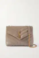 SAINT LAURENT Loulou small quilted leather shoulder bag black