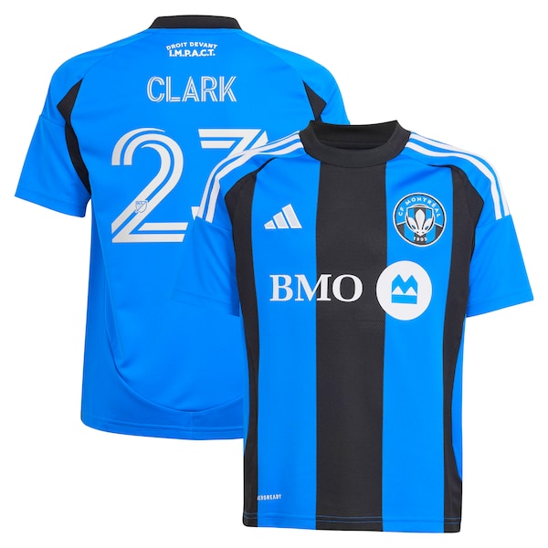 Caden Clark CF Montreal adidas Youth 2025 Montréal Original Replica Player Jersey - Blue