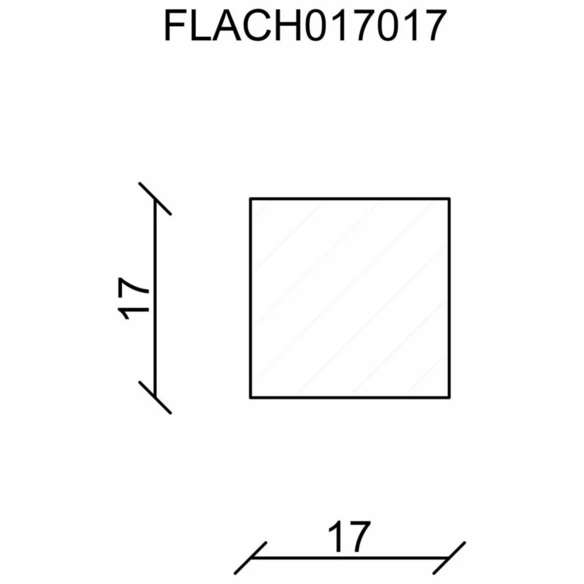 Flachleiste, Kiefernholz natur, LxHxT: 240 x 1,7 x 1,7 cm