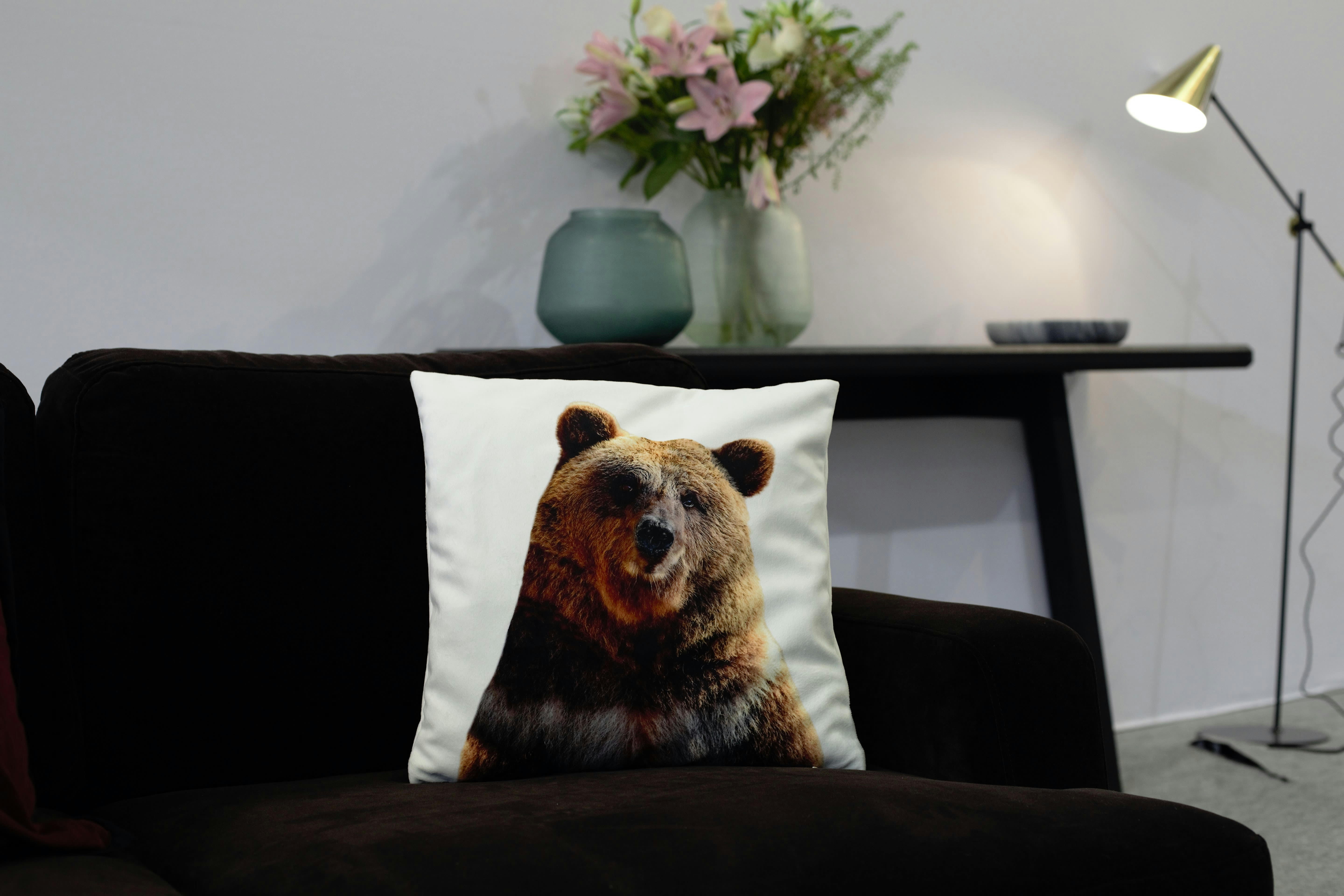 - Coussin enfant velours blanc 40x40cm