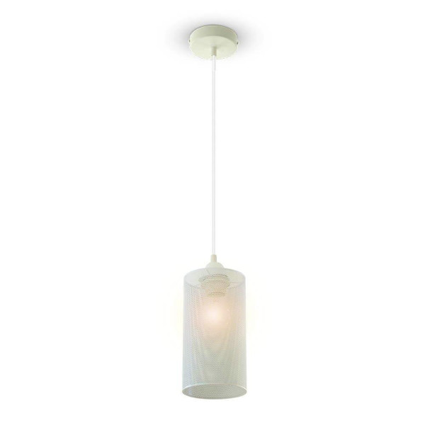 Lampa wisząca biała Tuba 1xE27x60W wym: 130x13x13 cm V-TAC