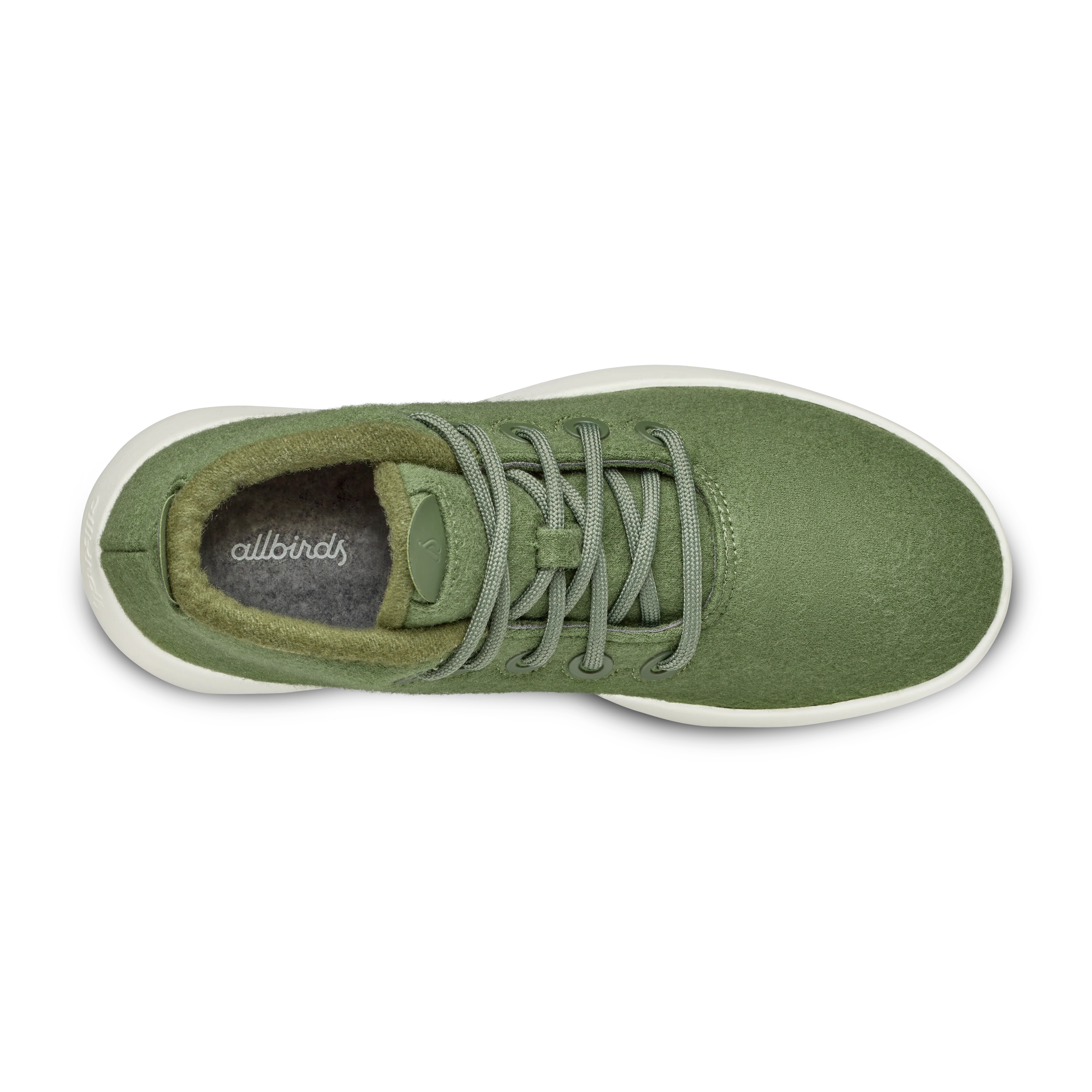 Women's Wool Runner-up Mizzle - Thunder Green (Natural White Sole)