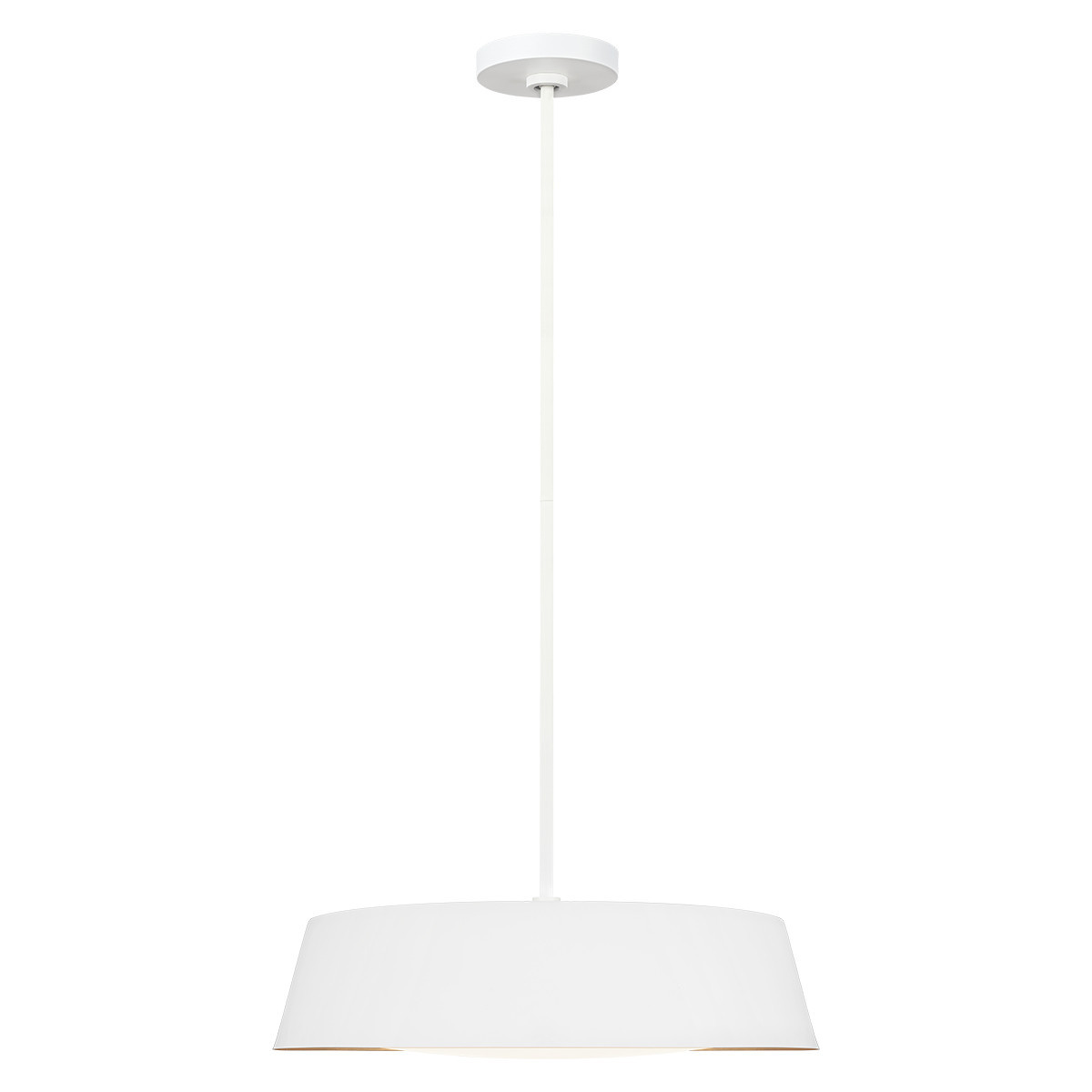 Lampa wisząca matowa biel-złota Asher 5xE14x60W wym: 155x48,5x48,5 cm Feiss