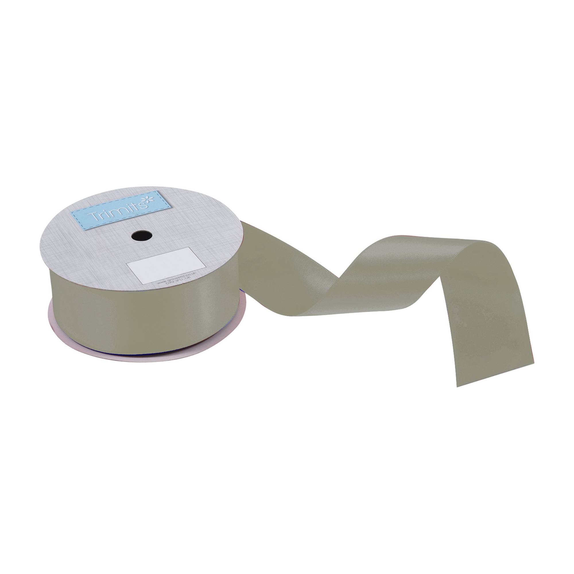 Trimits Deep Sage Double-Faced Satin Ribbon by the Metre 36mm
