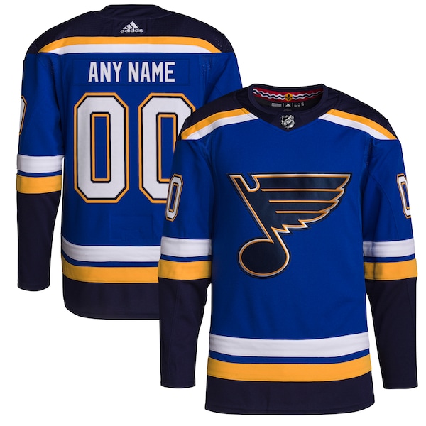 St. Louis Blues adidas  Home  Primegreen Authentic Custom Jersey - Royal