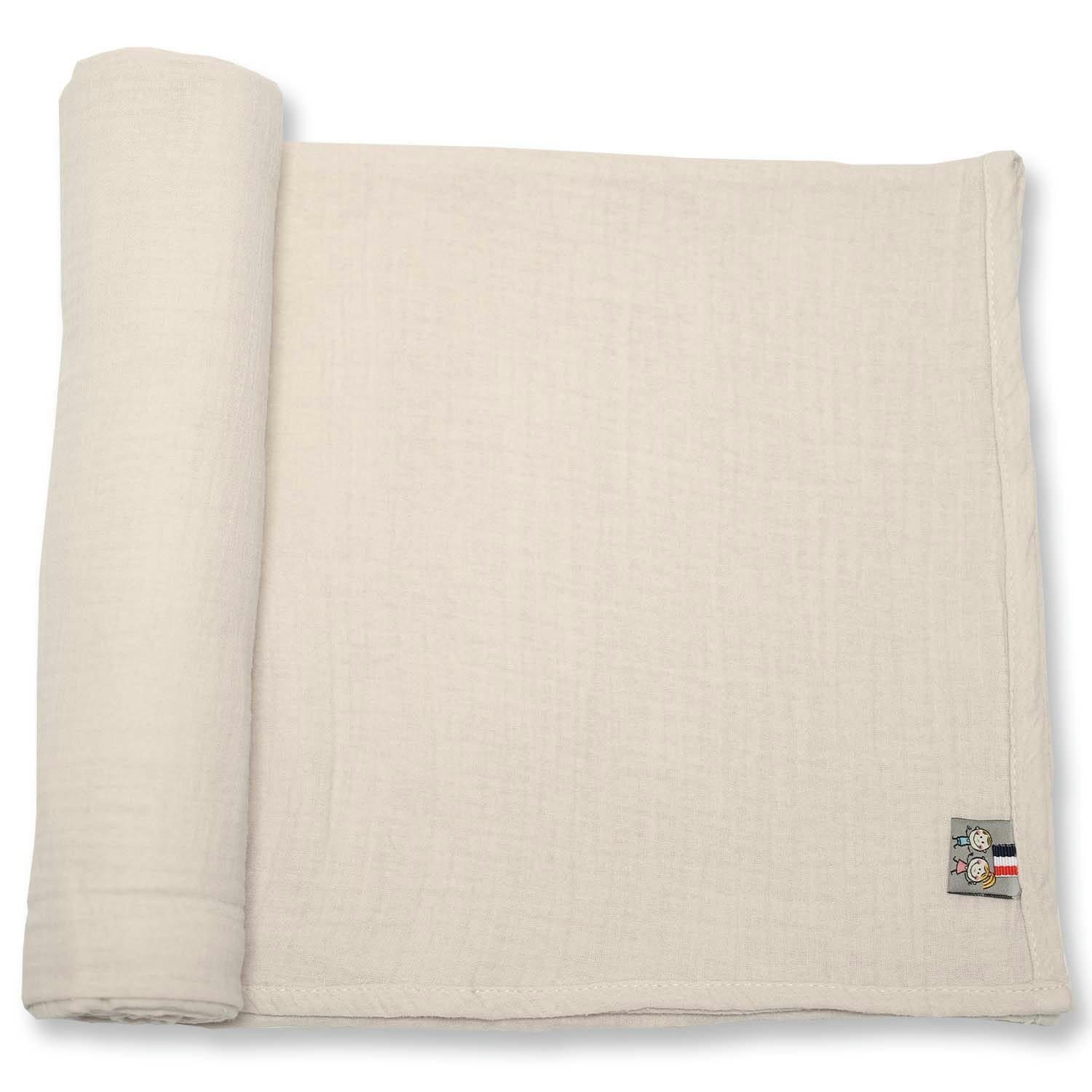 JEANNE - Lange en gaze de coton  H 120 x l 120 cm