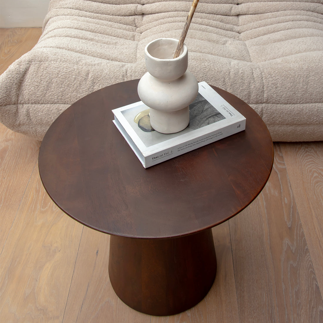 Raw Materials Bullnose Bijzettafel Cone Ø 55 cm - Dark Brown