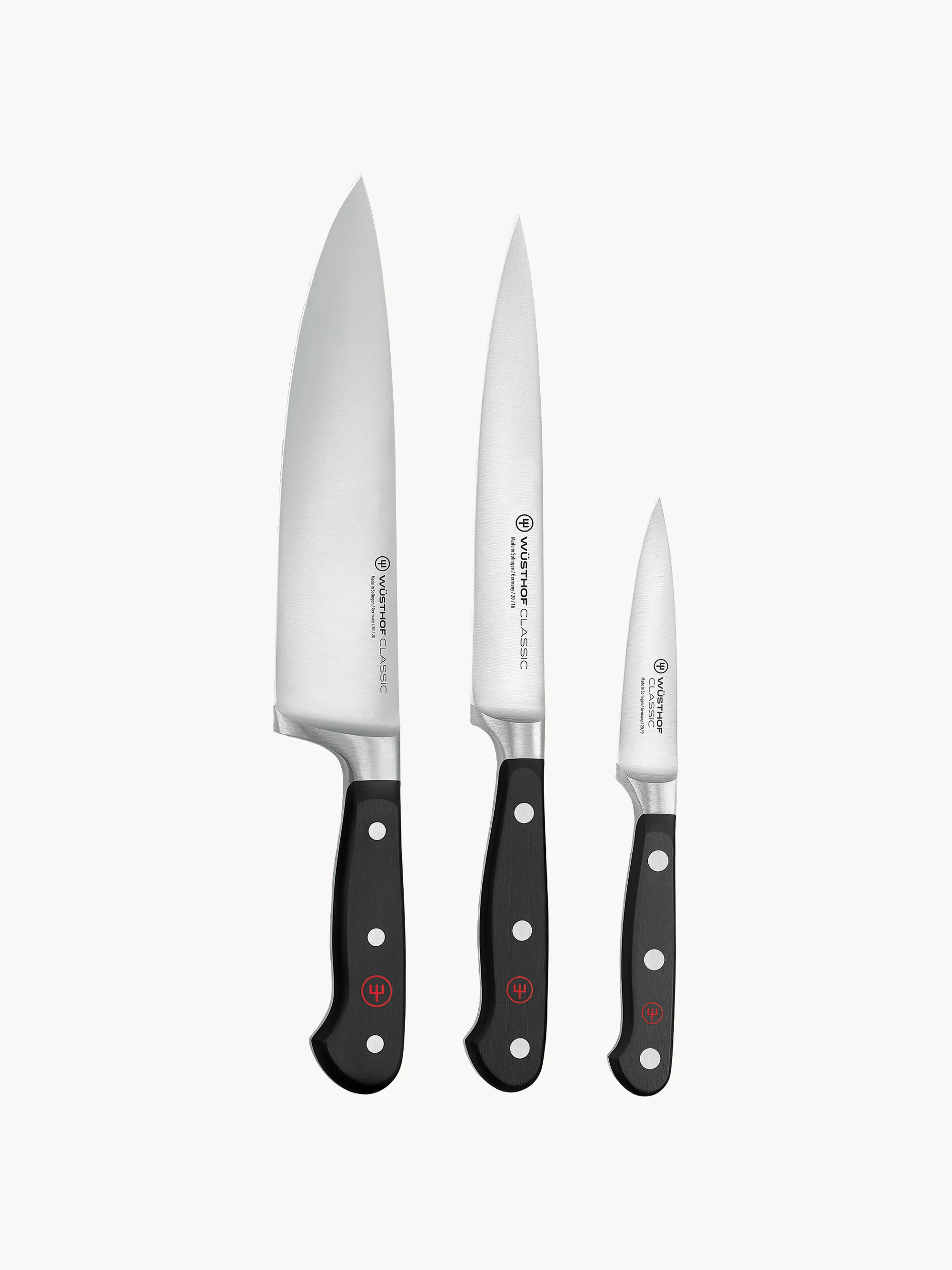 Messer-Set Classic aus Edelstahl, 3er-Set