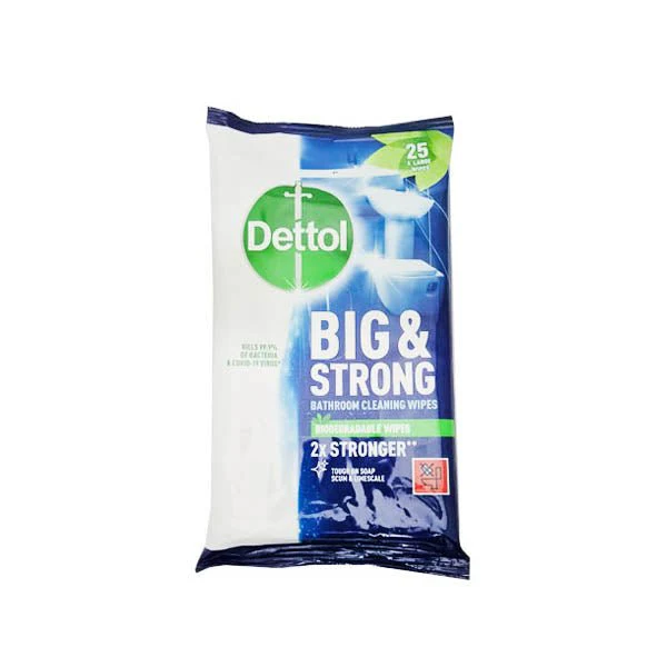Dettol Big & Strong Bio Wipes Laven. 25s