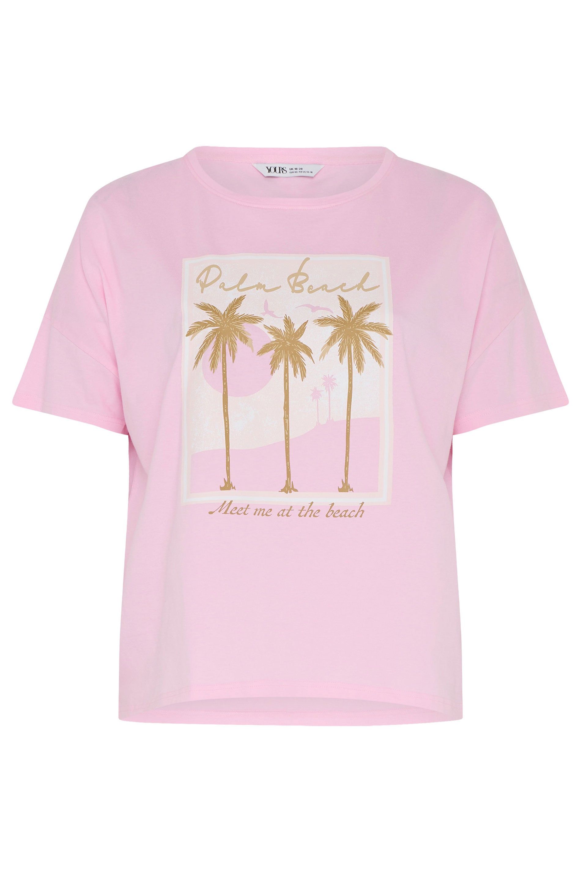 Yours Slogan Pyjama Top