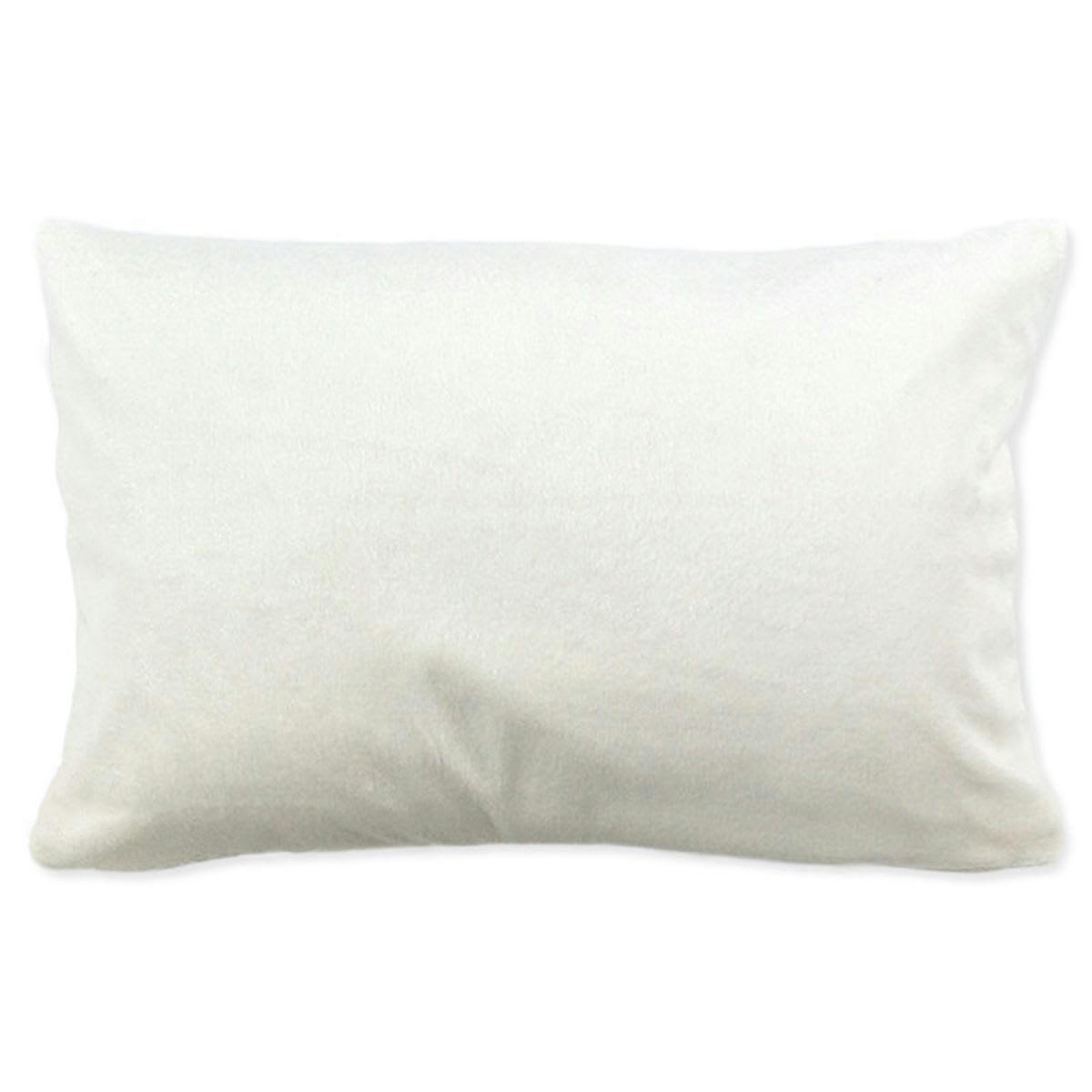 COMETE - Coussin extra-doux déhoussable blanc 60x40