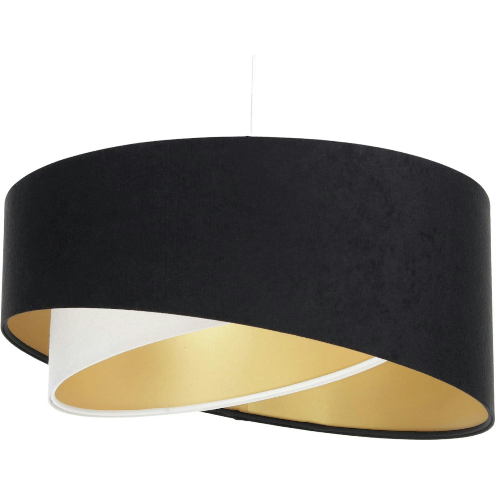 GALAXY ECO - Suspension Tissu Noir 45x45x21 cm