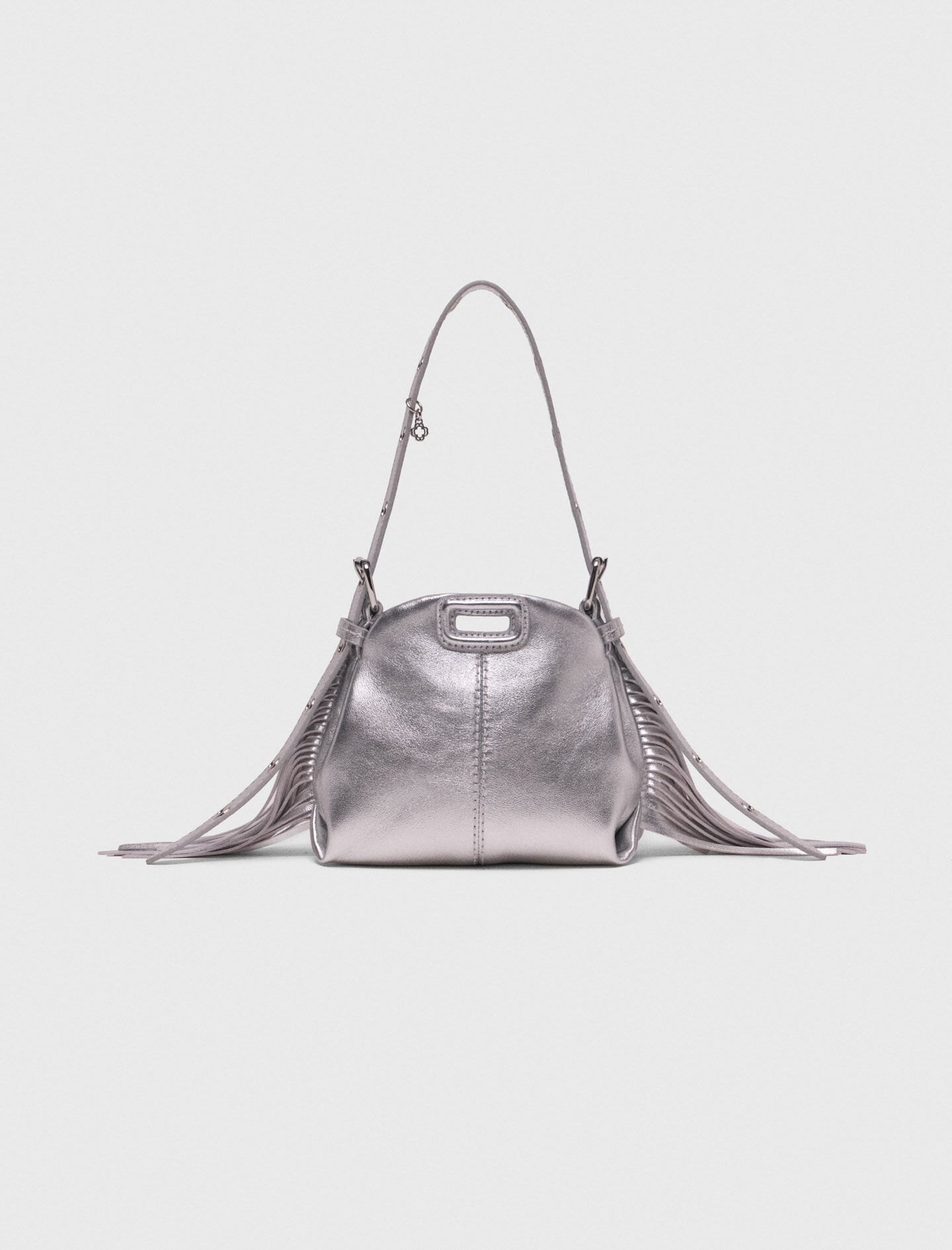 Sac Miss M micro en cuir métallisé