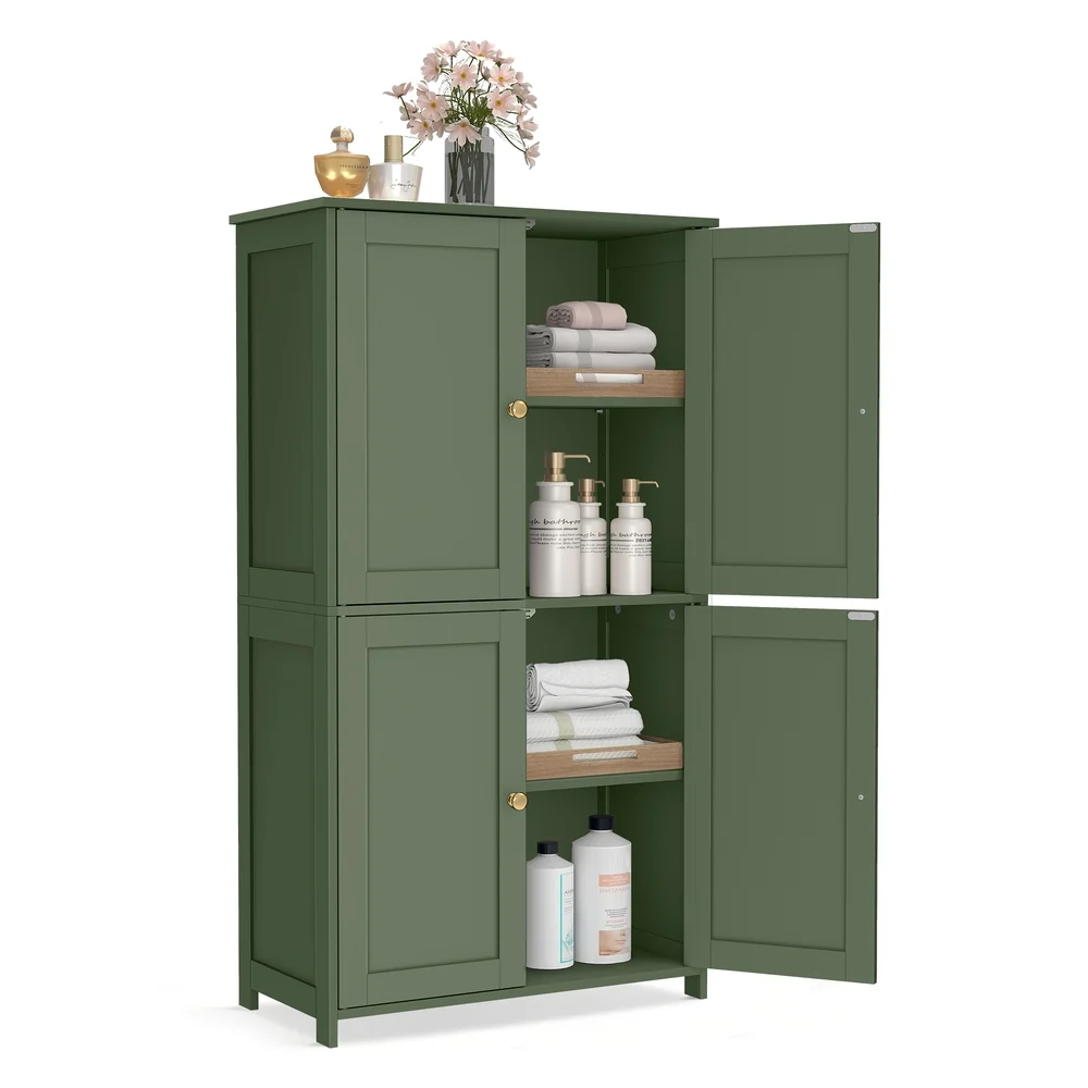 Armoire haute de salle de bain avec rangements