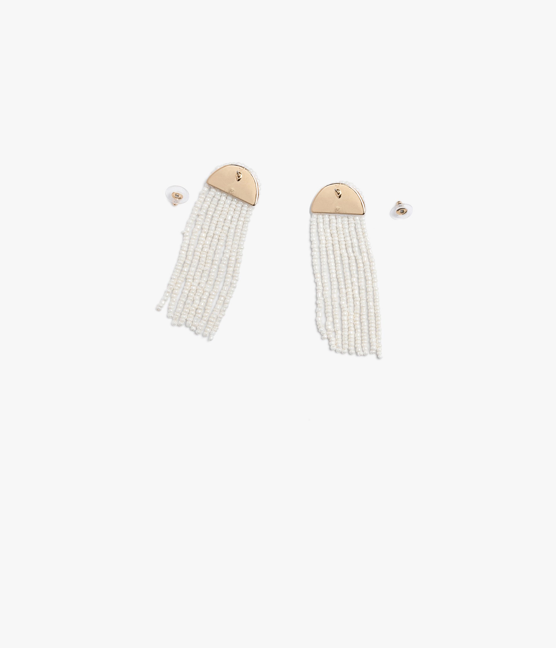 Boucles d'oreilles Albertine blanc