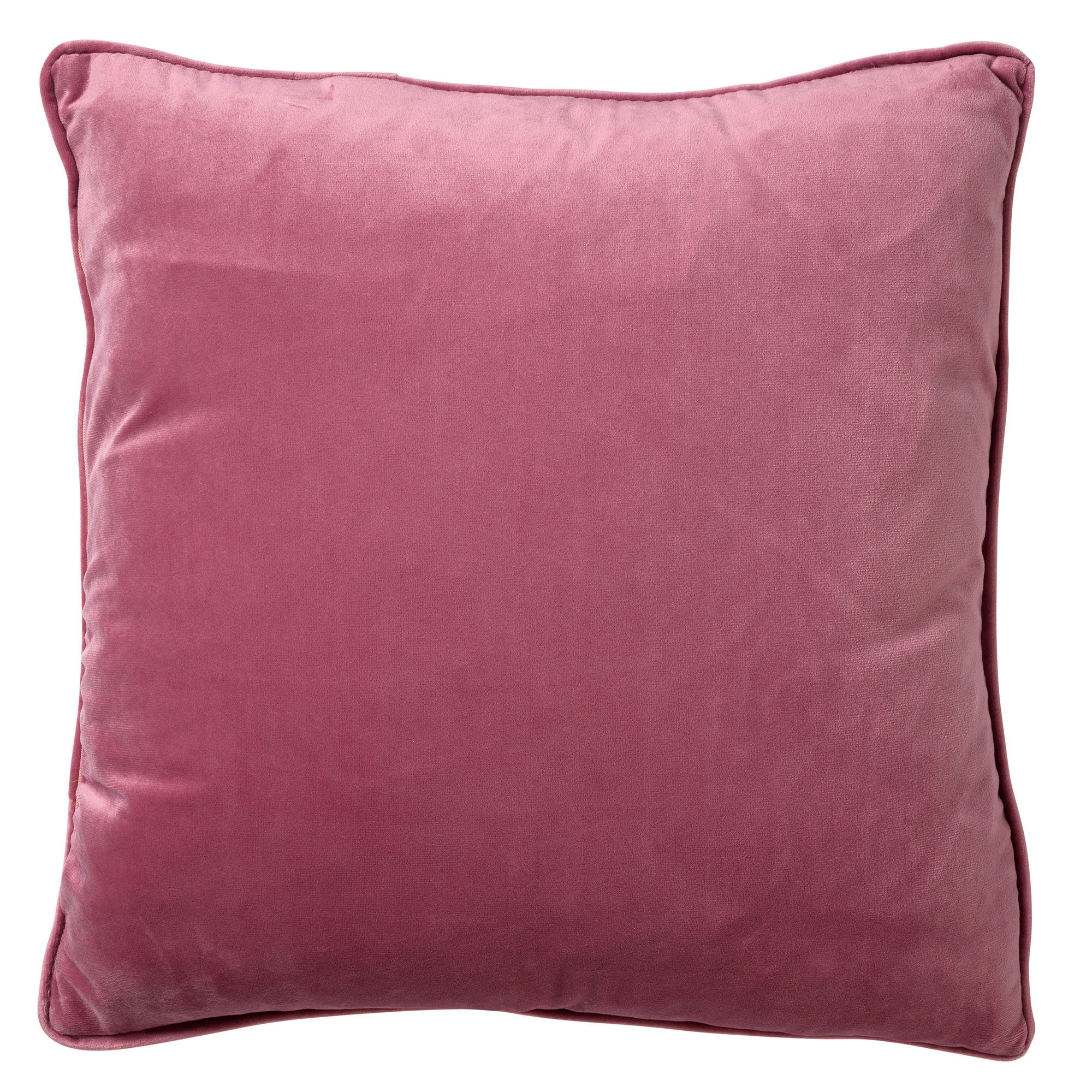 - Housse de coussin rose en velours-60x60 cm uni