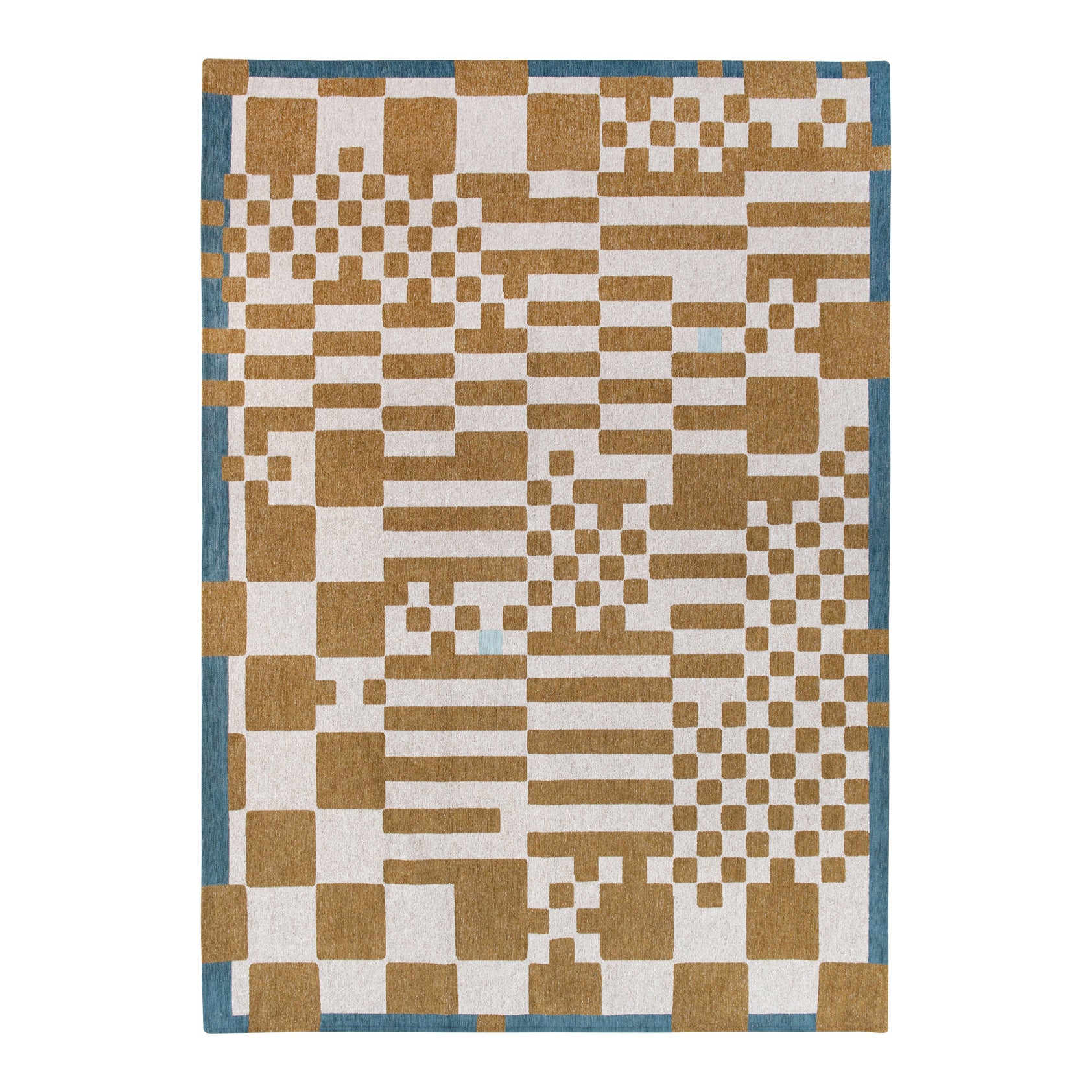 Louis de Poortere Craft Chess Vloerkleed 140 x 200 cm - Honey