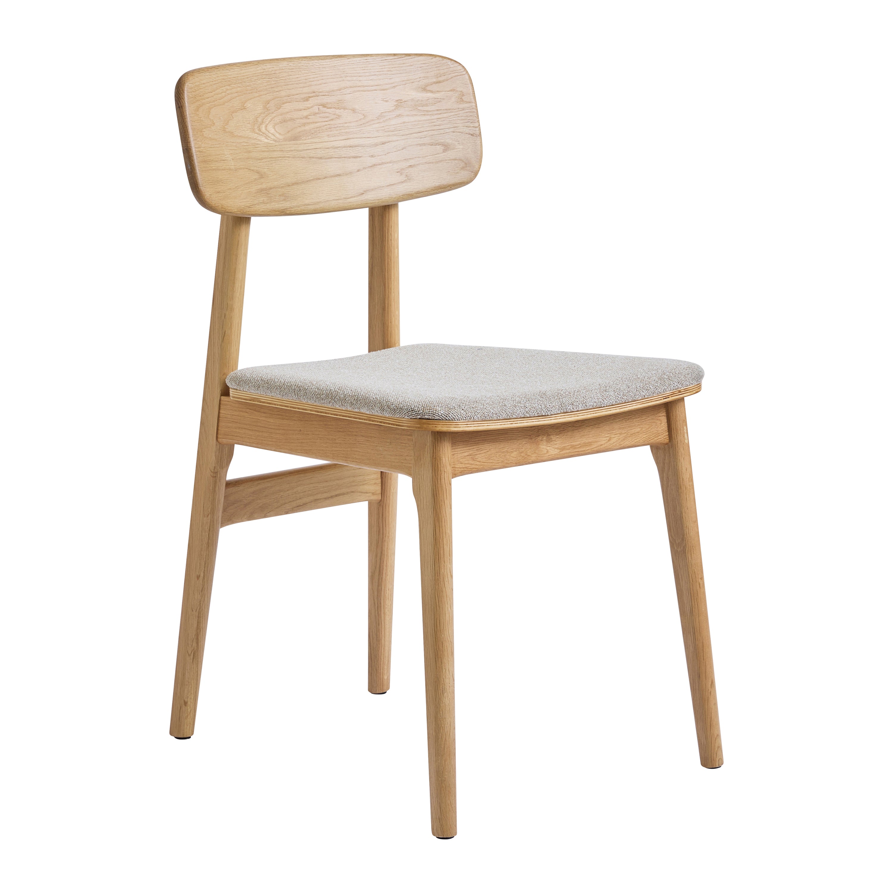 by fonQ Cade Eetkamerstoel - Naturel Eiken - Zand