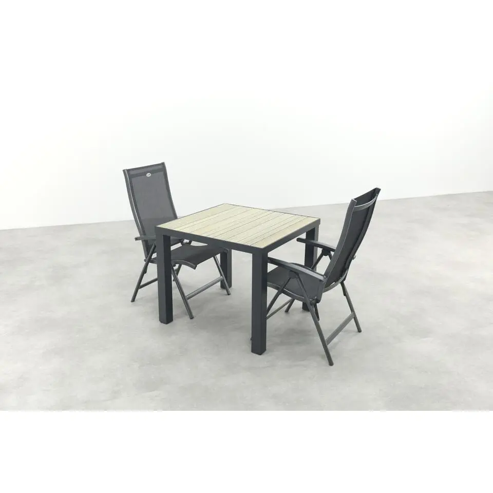Hartman Salvatore/Nola verstelbare tuinset 90x90 cm