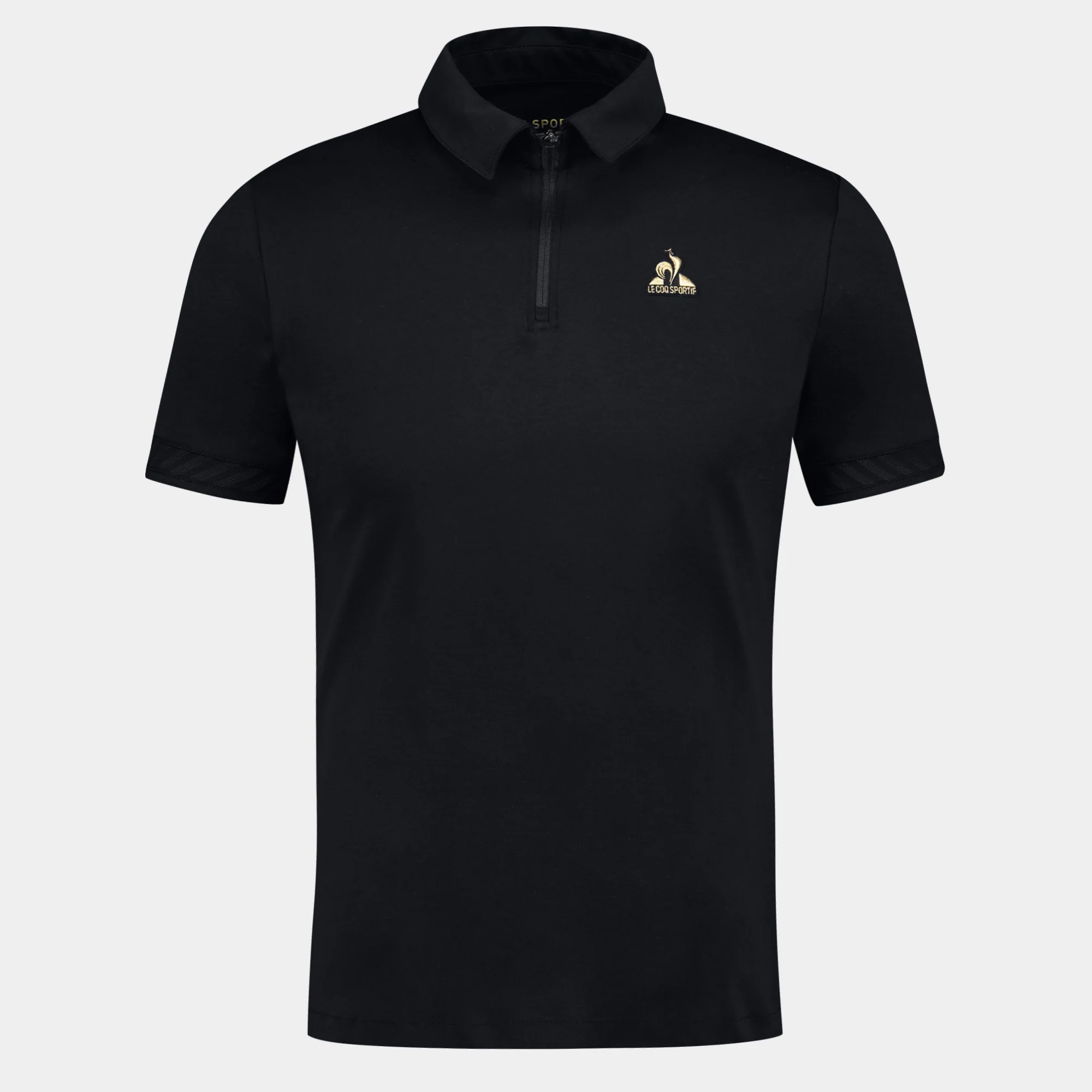 Polo col zippé Homme en interlock 240g coton Coq d'Or