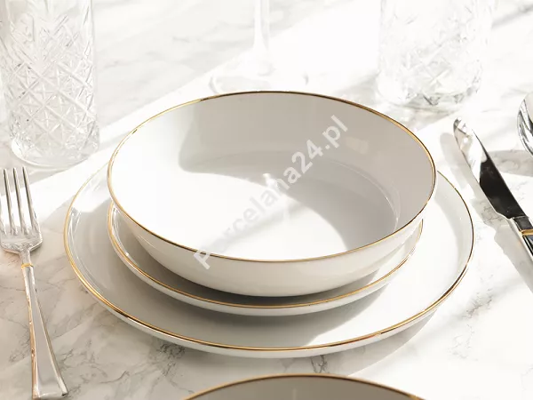 Serwis obiadowy na 12 osób (40 el.) Lubiana - Ankara Gold 1608C