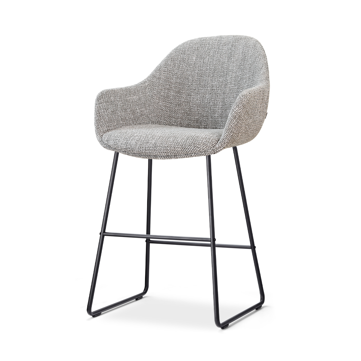 Nolon Nino-Mae barkruk grijs blend - zwart onderstel - 65 cm