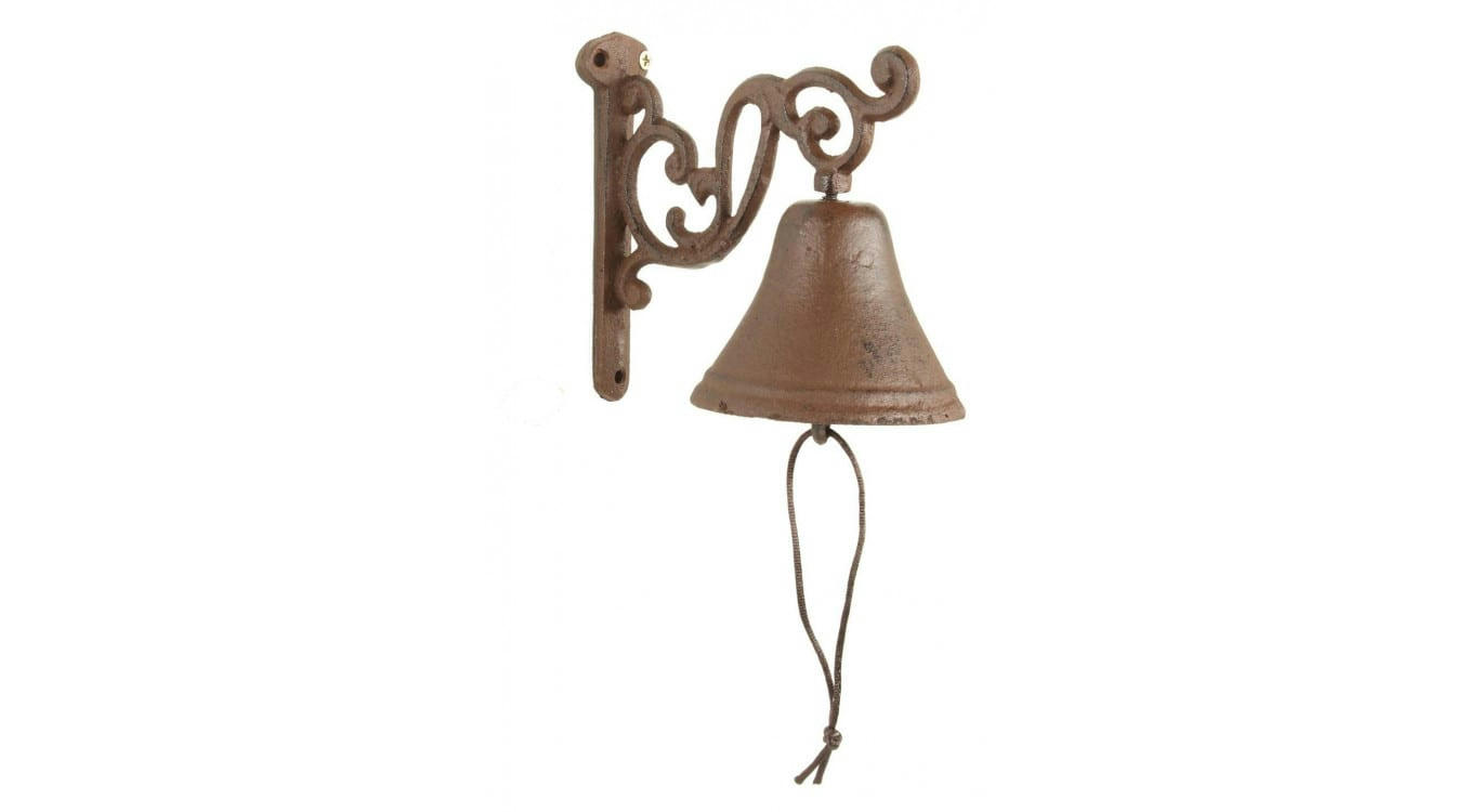 - Cloche Fonte Marron 16x11.5x14.5