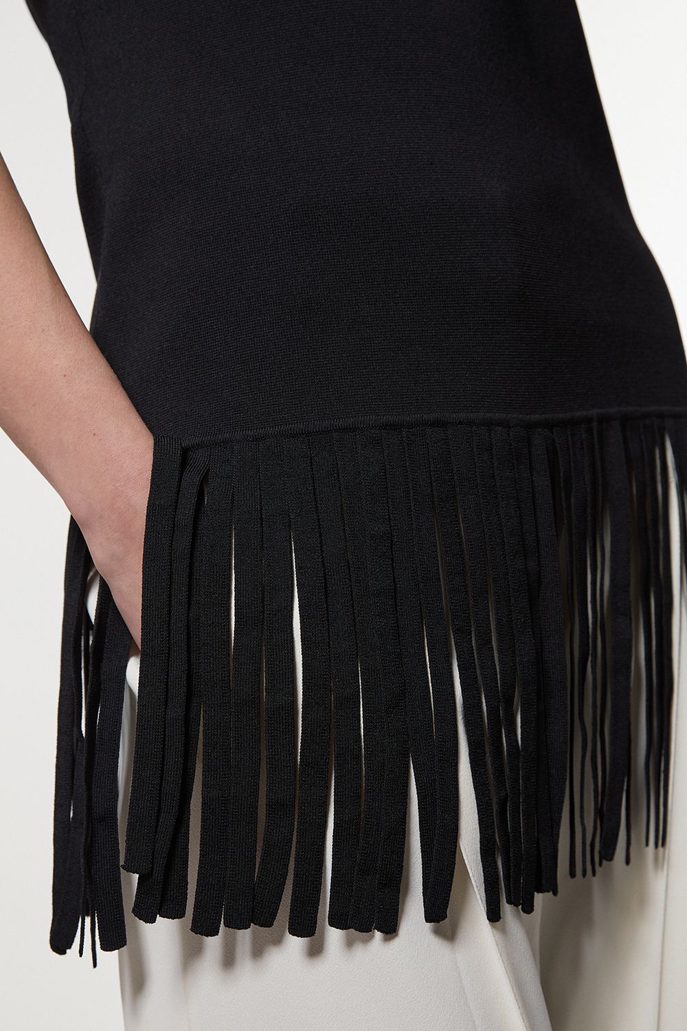 KarenMillen Tassel Knitted Top
