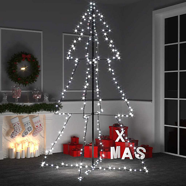 Arbre de Noël cône 240 LED d'intérieur/d'extérieur 118x180 cm vidaXL