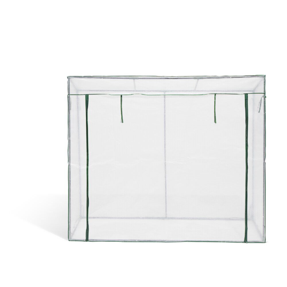Serre à tomates transparente et verte 200x80xH169cm - 1,6m&sup2;