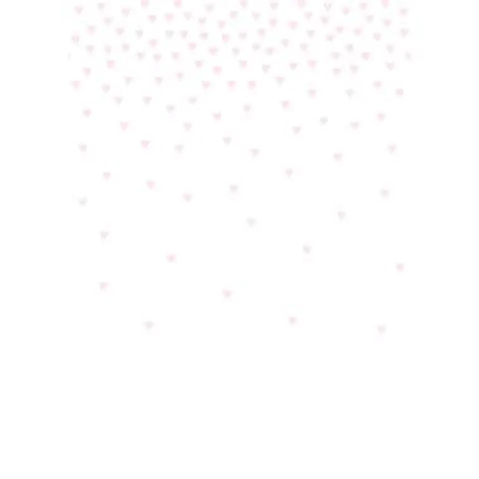 Origin fotobehang - confetti hartjes - zacht roze - 2 x 2.79 m