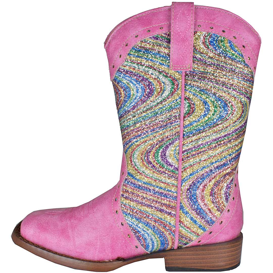 Ковбойские сапоги Roper Girls' Swirly Glitter Shaft