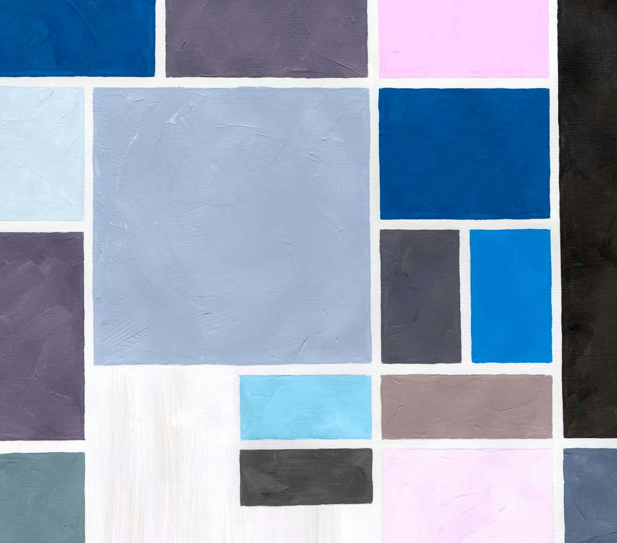 POUDRÉES BLEUE - Tête de lit en tissu sans support en bois 160*140 cm