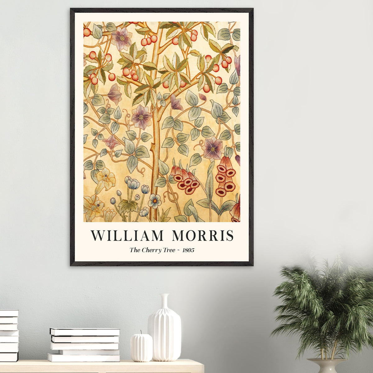 Artfulprints Poster William Morris - The cherry tree 1895 II  - 70x100 cm - Meerkleurig