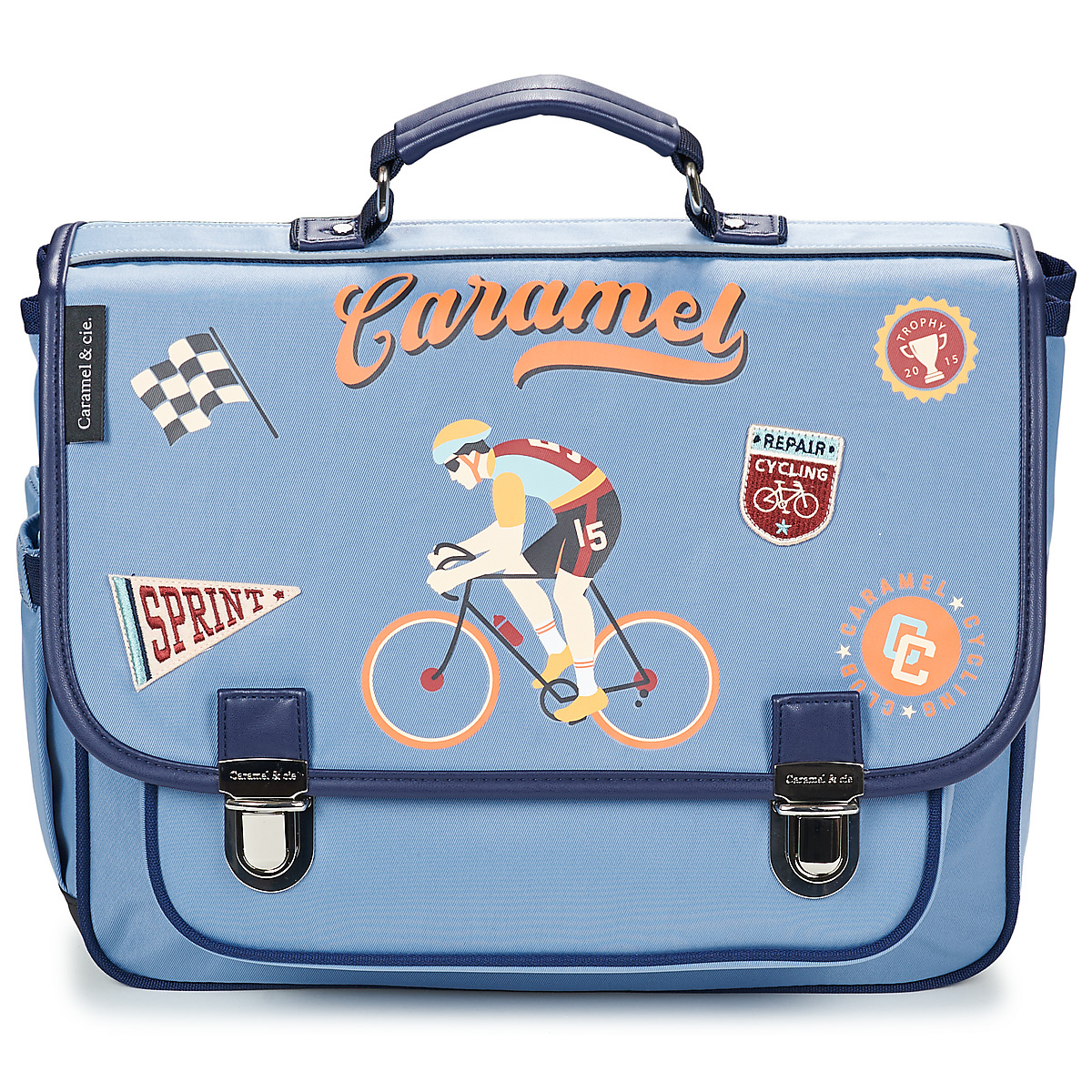 CARAMEL & CIE - CARTABLE 38 CM SPRINT CLUB - Blue