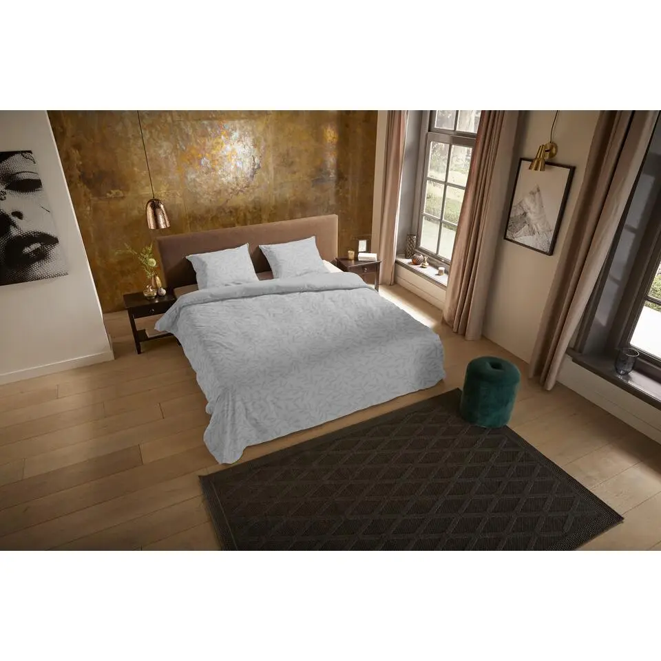 Pure Venlo Dekbedovertrek Grijs-Lits-jumeaux (240 x 200/220 cm)