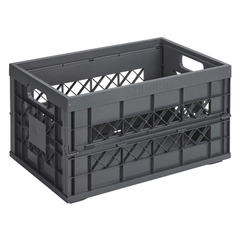 Box de rangement pliant Square Heavy Duty anthracite 45 L SUNWARE
