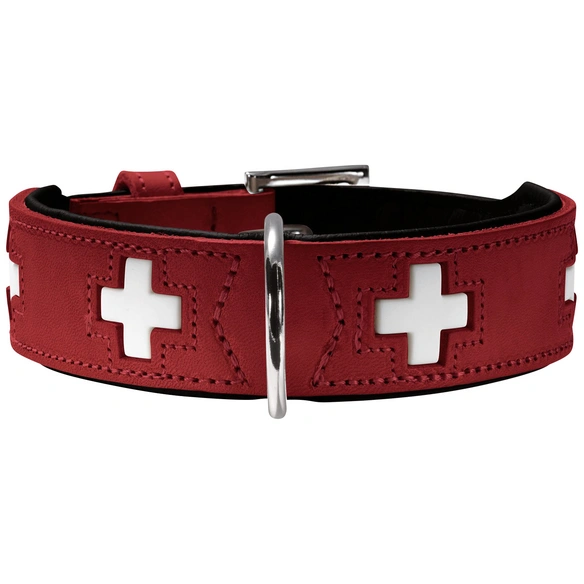 Halsband, Gr. L, rot/schwarz