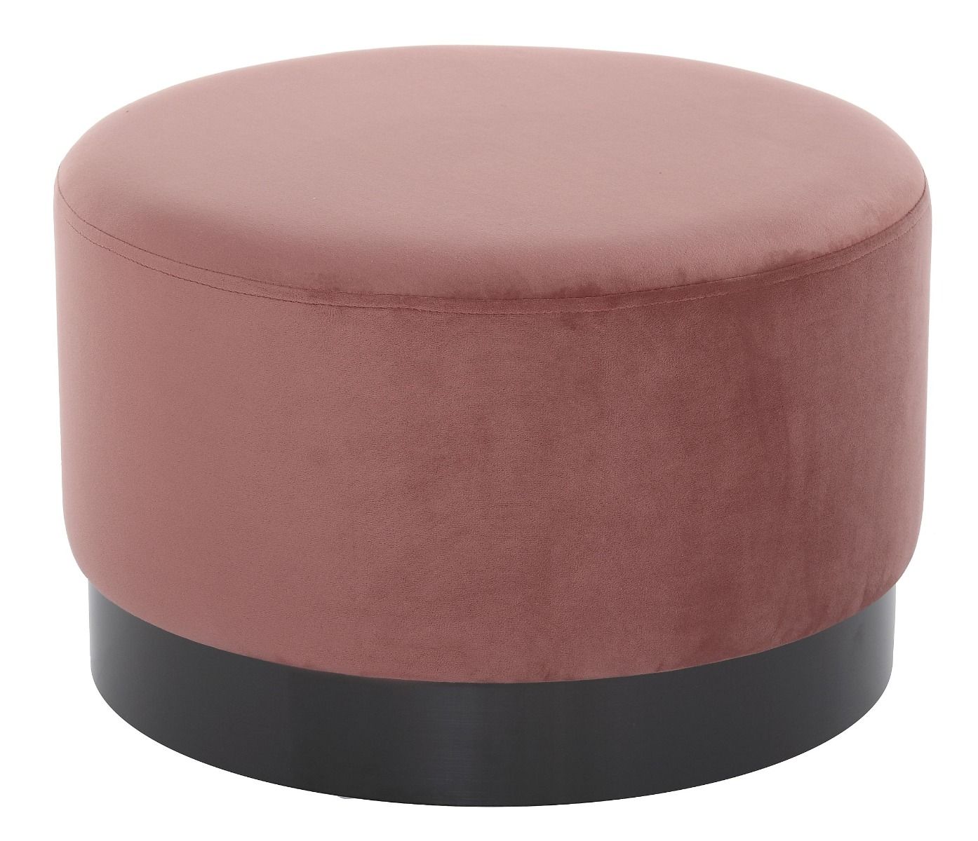 Pufa Nuevo Nero 55x35cm velvet powder rose
