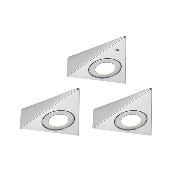 Aufbauleuchte »Trias«, silberfarben, Set