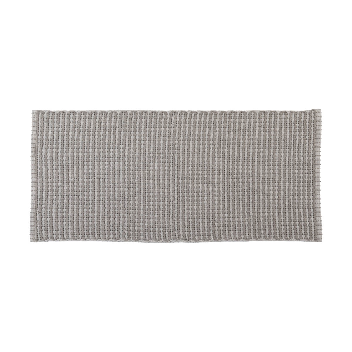 Tapete wc bege em algodão 50x120cm